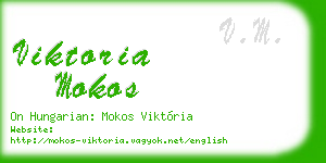 viktoria mokos business card